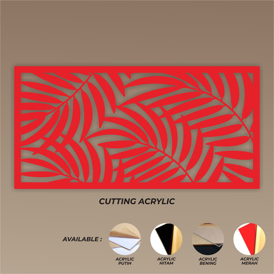 CUTTING ACRYLIC MERAH 2MM