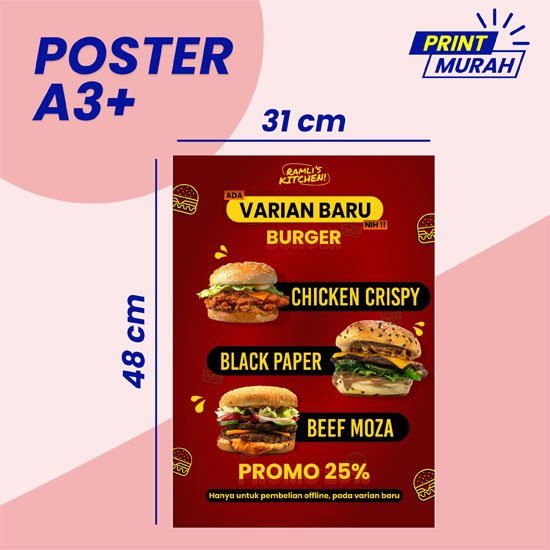 CETAK POSTER A3+