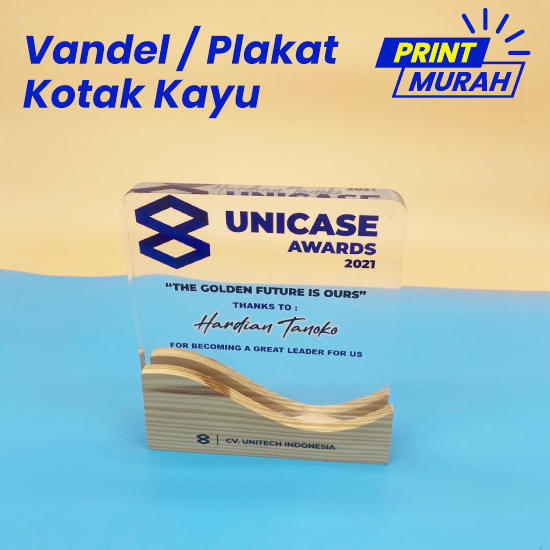 VANDEL / PLAKAT KAYU KOTAK