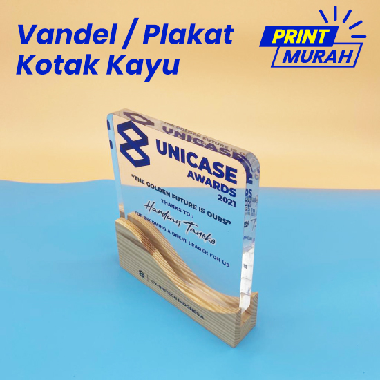 VANDEL / PLAKAT KAYU KOTAK