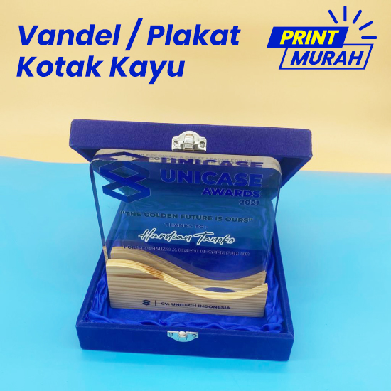 VANDEL / PLAKAT KAYU KOTAK