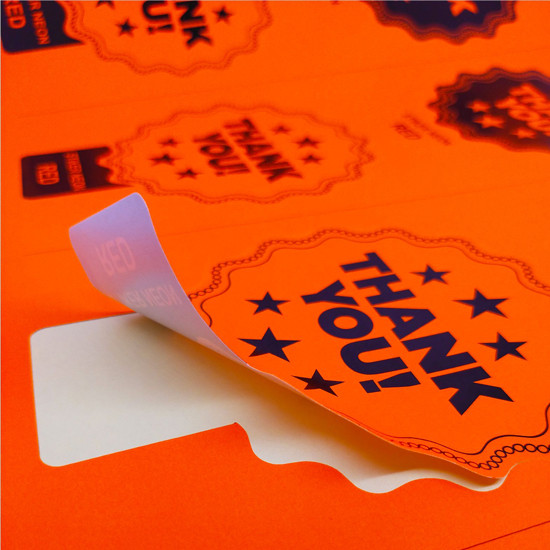 CETAK STICKER NEON RED