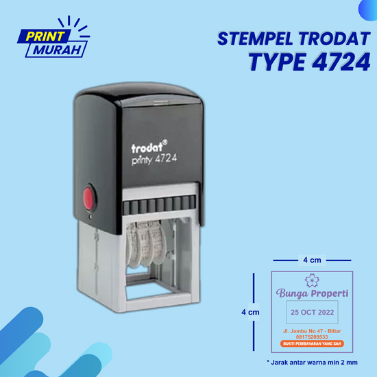 STEMPEL TRODAT TANGGAL 4724