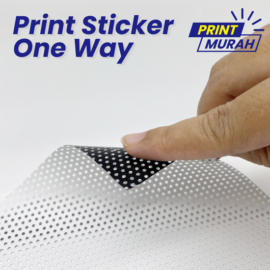 CETAK STICKER ONE WAY VISION