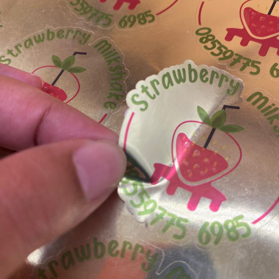 CETAK STICKER CAMEL METALIZED GOLD 