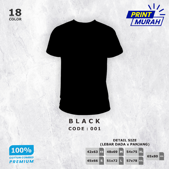 KAOS POLOS 001 (BLACK)