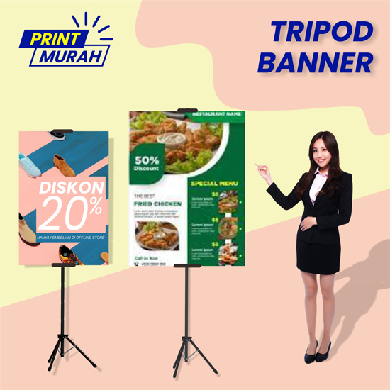 PAKET TRIPOD BANNER 40 x 60